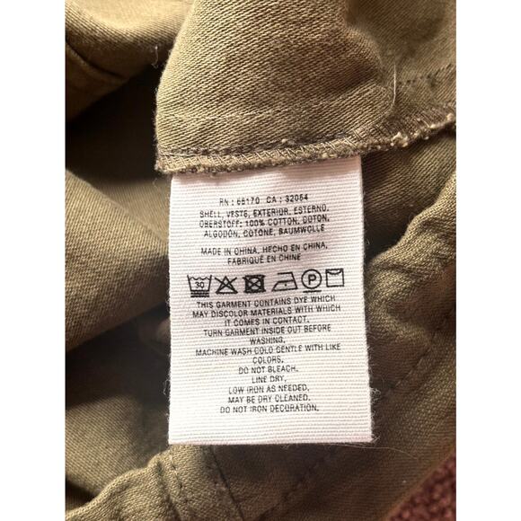 Anthropologie Hei Hei Utility Jacket XS Olive Green Floral Embroidered Boho Fall - Picture 13 of 13